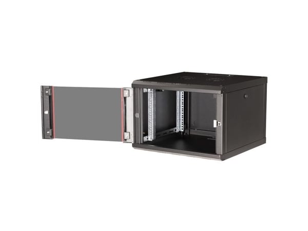 ROLINE 26.21.0171, Veggmonterbar hylle, 7U, Nøkkellås, Rack skinner, 18 kg, Sort