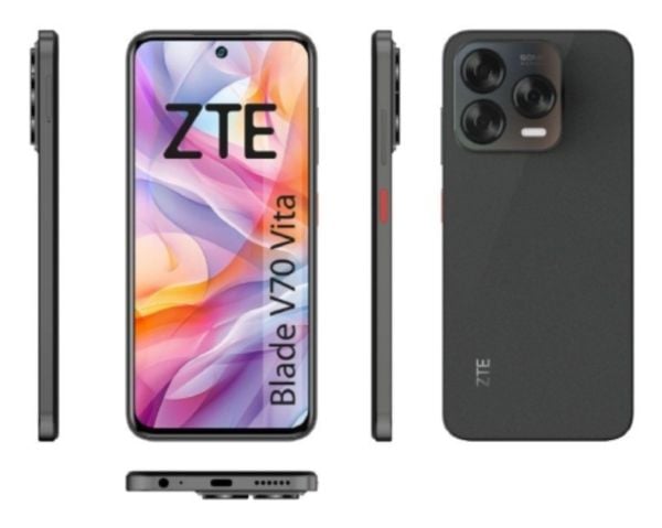 ZTE Blade V70 Vita, 17 cm (6.7"), 8 GB, 256 GB, 50 MP, Android 14, Grå