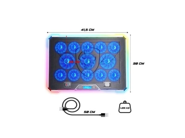 Spirit of Gamer AIRBLADE 1300 RGB, 43,2 cm (17"), 13 kpl, 8 cm, 6 cm, 169 kuutiometriä/min, 25 dB