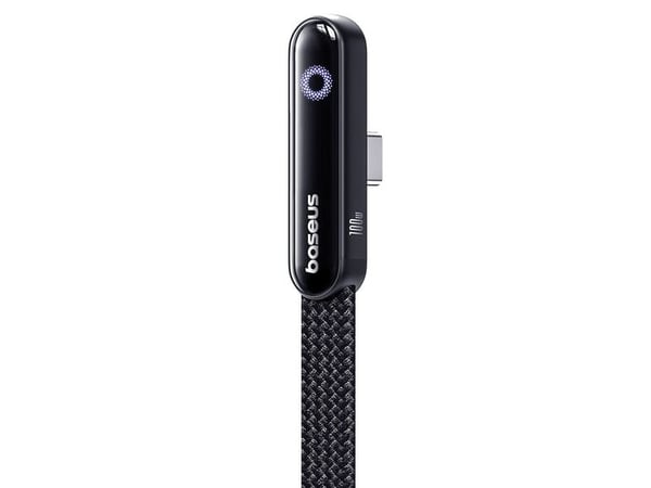 Baseus USB-kabel MVP 3 USB-C - USB-C 100W vinklet 1m - svart
