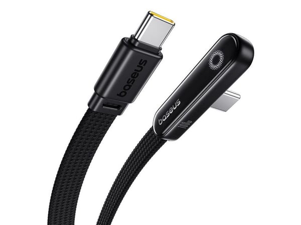 Baseus USB-kabel MVP 3 USB-C - USB-C 100W vinklet 1m - svart