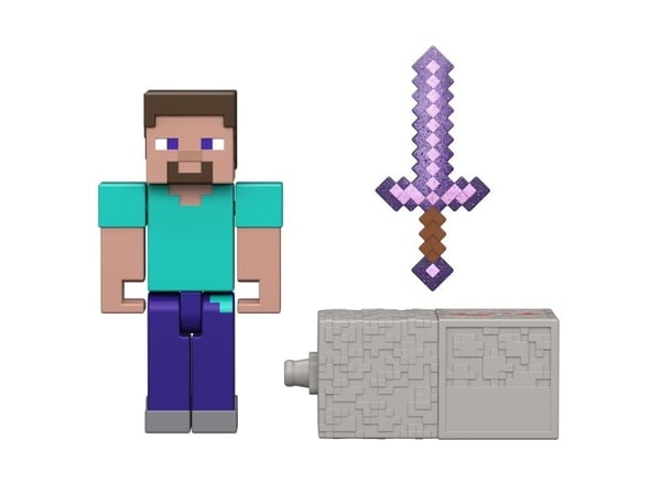 Minecraft Redstone Charged Steve Figure, 6 år, Minecraft, Flerfarget, Plast