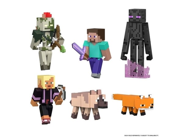 Minecraft Redstone Charged Steve Figure, 6 år, Minecraft, Flerfarget, Plast