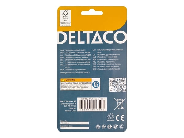 CR2032 litium 10-pack