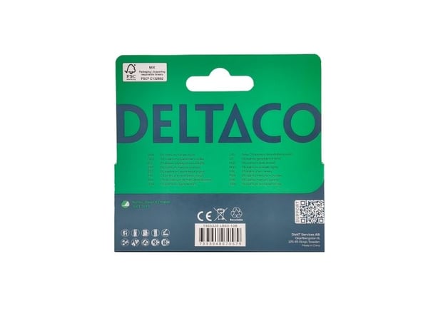 DELTACO - Batteri 10 x AAA / LR03 - Alkalisk - 1300 mAh