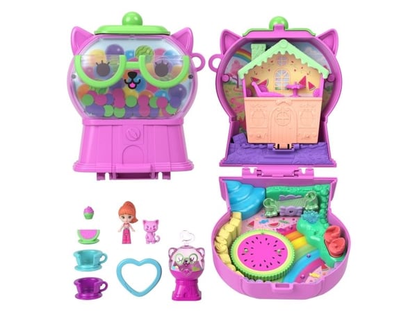 Polly Pocket Core Compact vannmelon gumball kitty