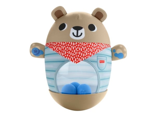 Fisher-Price Friendship Forest Bat & Wobble Inflatable Bear, 0,5 vuosi/vuosia, Muovi, Monivärinen