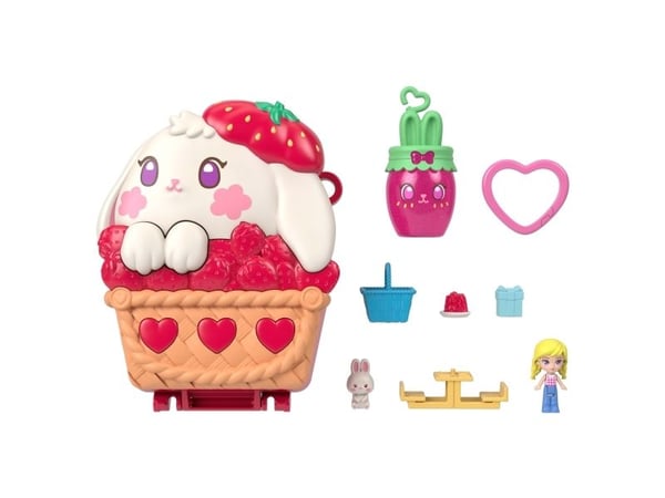 Polly Pocket Picnic Bunny Compact, Eläin, 4 vuosi/vuosia, Monivärinen, Muovi