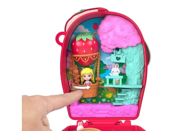 Polly Pocket Core Compact Strawberry Bunny Basket