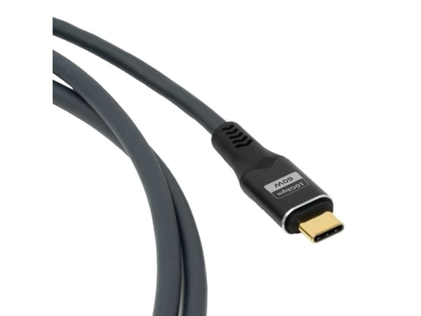 OEHLBACH D1C9372, 1 m, USB A, USB C, USB 3.2 Gen 1 (3.1 Gen 1), 10 Gbit/sek, Antrasitt