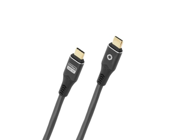 OEHLBACH D1C9367, 0,5 m, USB C, USB C, 40 Gbit/sek, Antrasitt