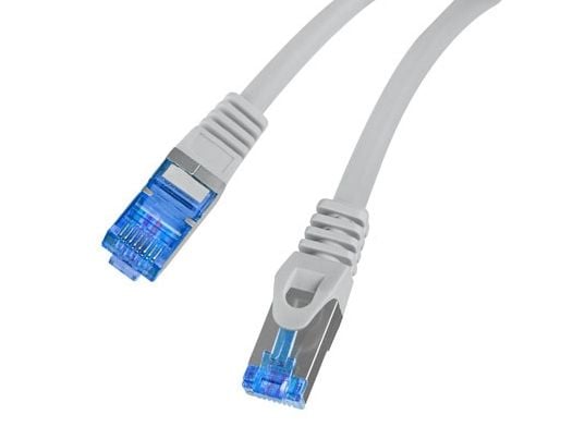 Lanberg - Koblingskabel - RJ-45 (hann) til RJ-45 (hann) - 6 mm - S/FTP - CAT 6a - med støvel, halogenfri, uten hindringer, up to 10 Gbps data trans...