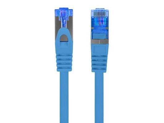 Lanberg - Koblingskabel - RJ-45 (hann) til RJ-45 (hann) - 0.98 cm - S/FTP - CAT 6a - flertrådet - grå, RAL 5012