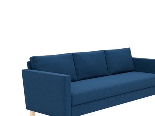 Stockholm daybed med rette armlener og ben i bjørketre