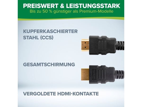 InLine 17502, 2 m, HDMI-tyyppi A (vakio), HDMI-tyyppi A (vakio), 3D, 18 Gbit/s, musta