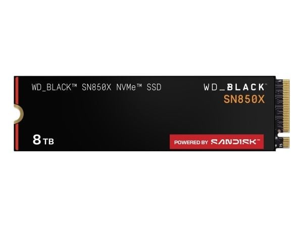 WD_BLACK SN850X WDS800T2X0E - SSD - kryptert - 8 TB - intern - M.2 2280 - PCIe 4.0 x4 (NVMe) - TCG Opal Encryption 2.01