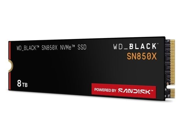 WD_BLACK SN850X WDS800T2X0E - SSD - krypterat - 8 TB - inbyggd - M.2 2280 - PCIe 4.0 x4 (NVMe) - TCG Opal Encryption 2.01
