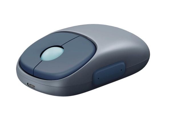 Ugreen Fun +, Ambidekstriøs, RF trådløs + Bluetooth, 4000 DPI, Blå