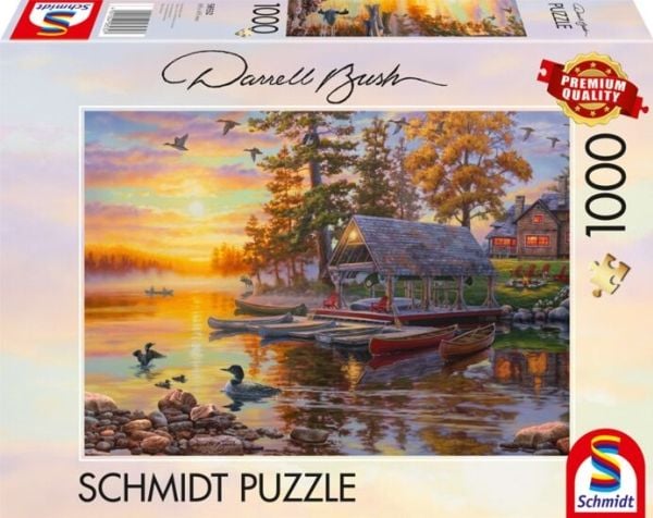 Schmidt Spiele Puzzle PQ 1000 DARREL BUSH Kanoottisatama G3
