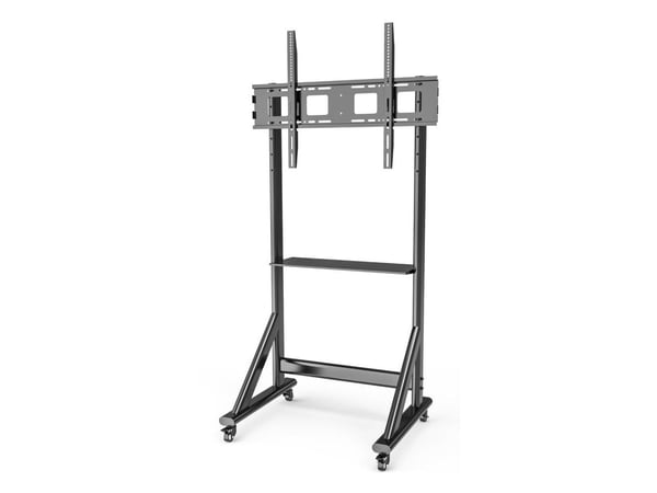 Mobilt TV-stativ 55-100" upp till 120 kg justerbar AV-hylla