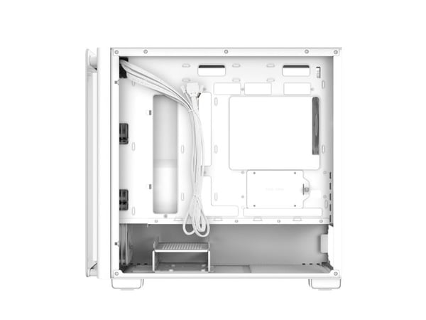 ASUS A23 PLUS - microATX - sidepanel med vindu (herdet glass) - ingen strømforsyning - hvit - USB/lyd