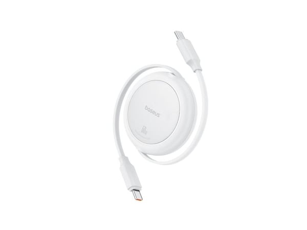 Baseus Free2Pull, 1 m, USB C, USB C, 0,48 Gbit/s, valkoinen
