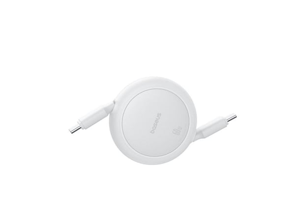 Baseus Free2Pull, 1 m, USB C, USB C, 0,48 Gbit/s, valkoinen