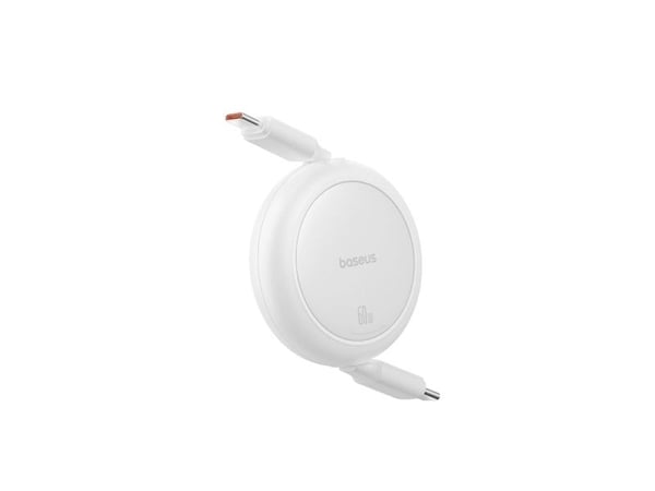 Baseus Free2Pull, 1 m, USB C, USB C, 0,48 Gbit/s, valkoinen