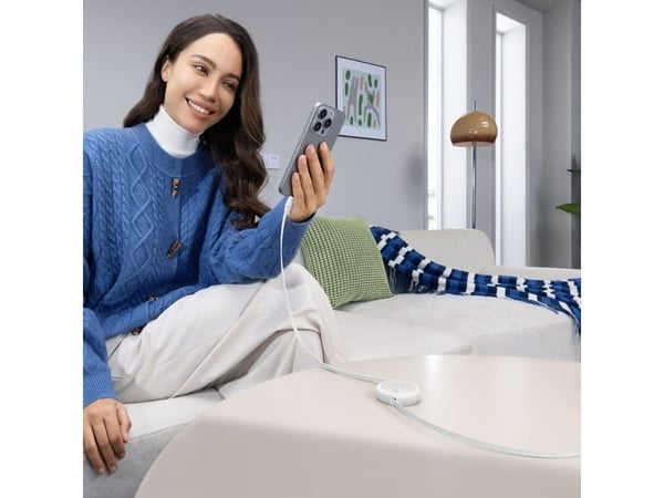 Baseus Free2Pull, 1 m, USB C, USB C, 0,48 Gbit/s, valkoinen