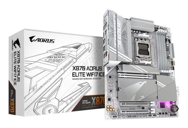 GIGABYTE X870 A ELITE WF7 ICE, AMD, Sokkel AM5, AMD Ryzen™ 7, Sokkel AM5, 256 GB, DDR5-SDRAM