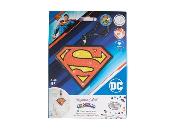 Superman Crystal Art bag charms