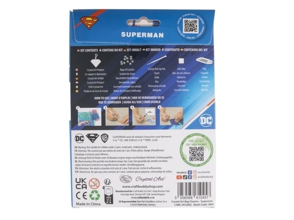 Superman Crystal Art bag charms