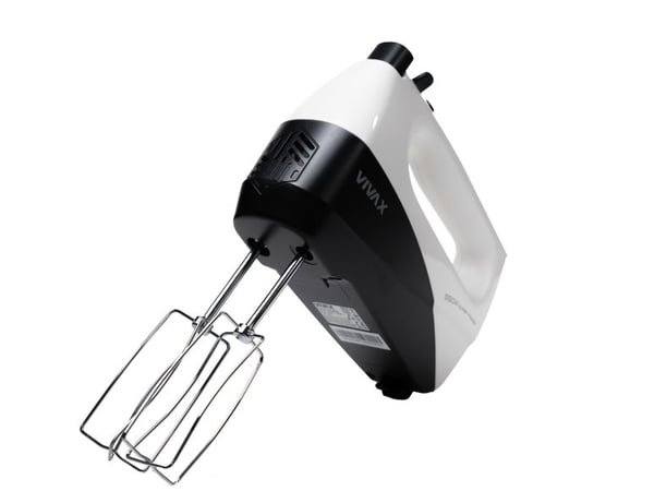 Vivax HM-550WB, Käsisekoitin, musta, Valkoinen, Sekoitus, Whisking, Painikkeet, Muovi, 550 W