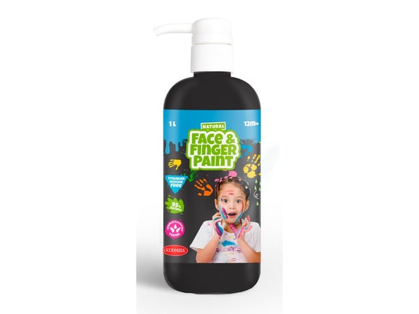 Svart 1000 ml flödes-/vätskedispenser