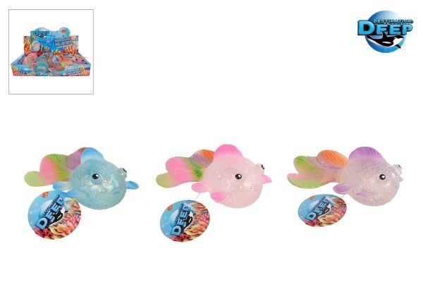 Hipo Fish glitter squeeze 6cm 12/box 621722 04826