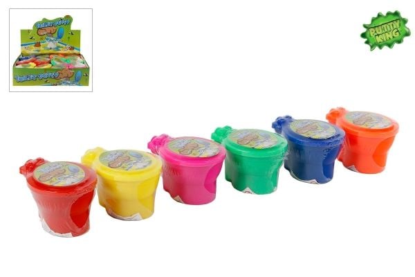 Farting Toilet Slime 6 asst CDU