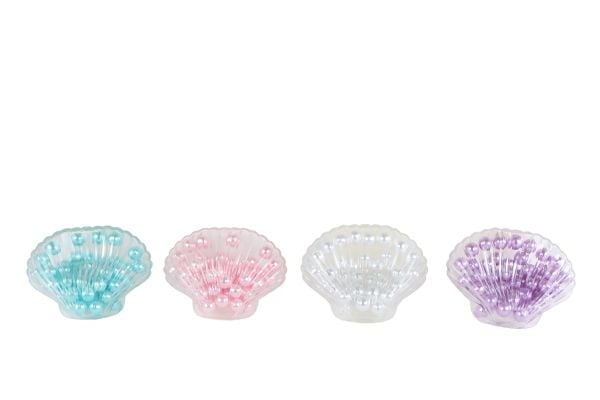 Crakle Beads Shell 8,5 cm, 4 stilarter (CDU)
