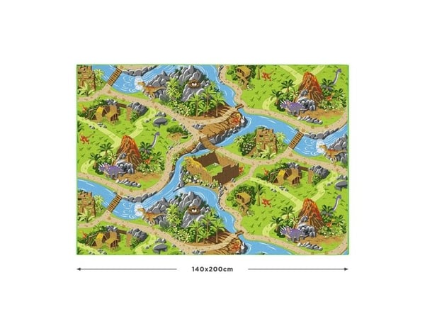 Autoleikkimaton ''Dino World'' 140 x 200 cm