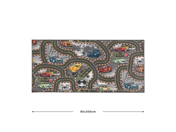 Leketeppe - racerbane - 95 x 200 cm