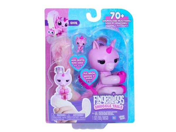 Fingerlings Surprise, enhörnings-mjuk plyschsvans