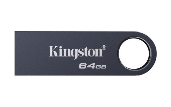 Kingston DataTraveler SE9 G3 - USB-flashstasjon - 64 GB - USB 3.2 Gen 1 - mørk nikkelfarge