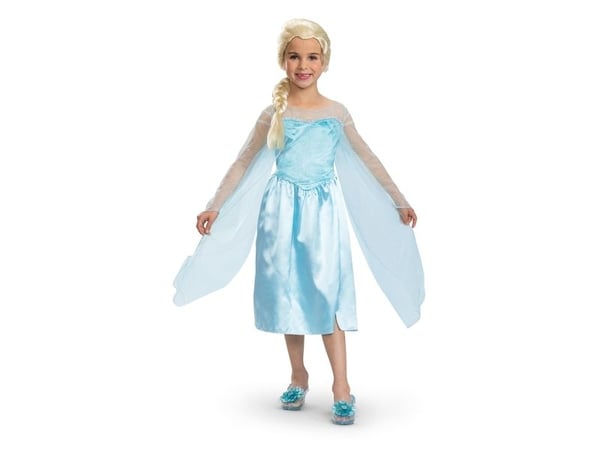 Utklädningsdräkt Disney Frozen Elsa, karnevalskostym, 109–123 cm (5–6 år)