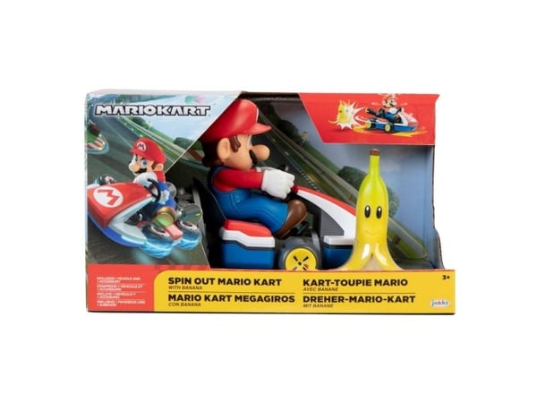 Jakks Pacific Nintendo 6,5 cm Spin Out Mario Kart - Mario (408744)