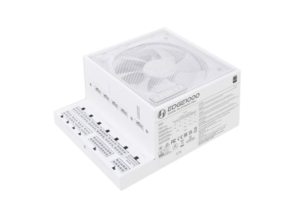 Zasilacz Lian Li Lian Li EDGE EG1000 80 PLUS Platinum strømforsyning, PCIe 5.1, ATX 3.1 - 1000 watt, hvit