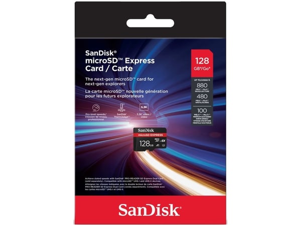 SanDisk Express - Flashminnekort - 128 GB - microSDXC UHS-I
