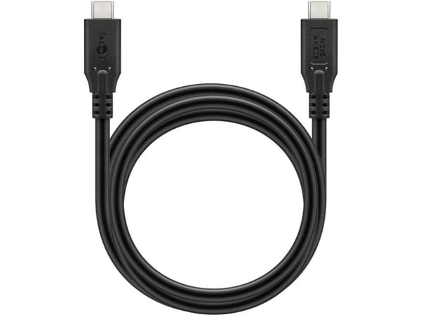 Goobay 74189, 2 m, USB C, USB C, USB4 Gen 2x2, 20 Gbit/s, Svart