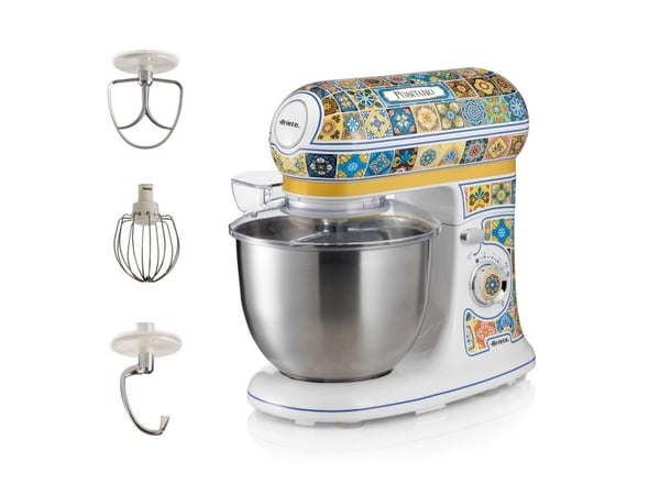 Ariete 1588/0P, Stavmikser, Blå, Gul, Elting, Miksing, 5,5 L, Vending, Rustfritt stål