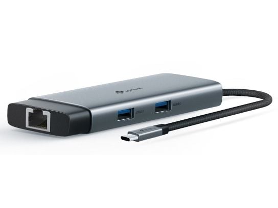 TP-Link UH6120C, USB Type-C, USB Type-C, Grå, Rund kabel, 0,18 m, 118,2 mm