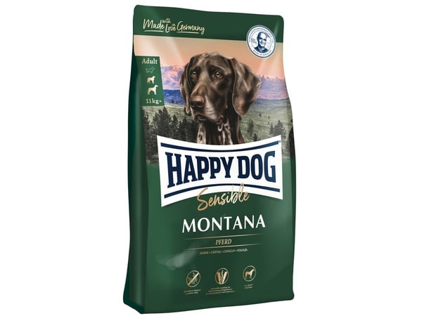 Happy Dog Sensible Montana, Vuxen, Alla raser, Häst, 4 kg, Glutenfri