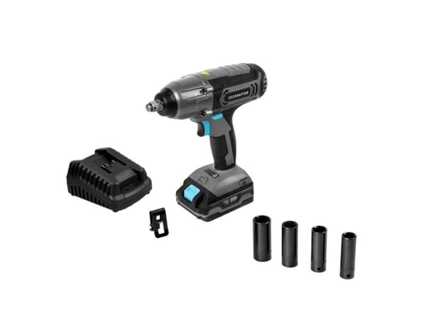 Cecotec 70013, Slagtrekker, Sort, Blå, Grå, 3000 RPM, 400 Nm, Batteri, 2000 Ah